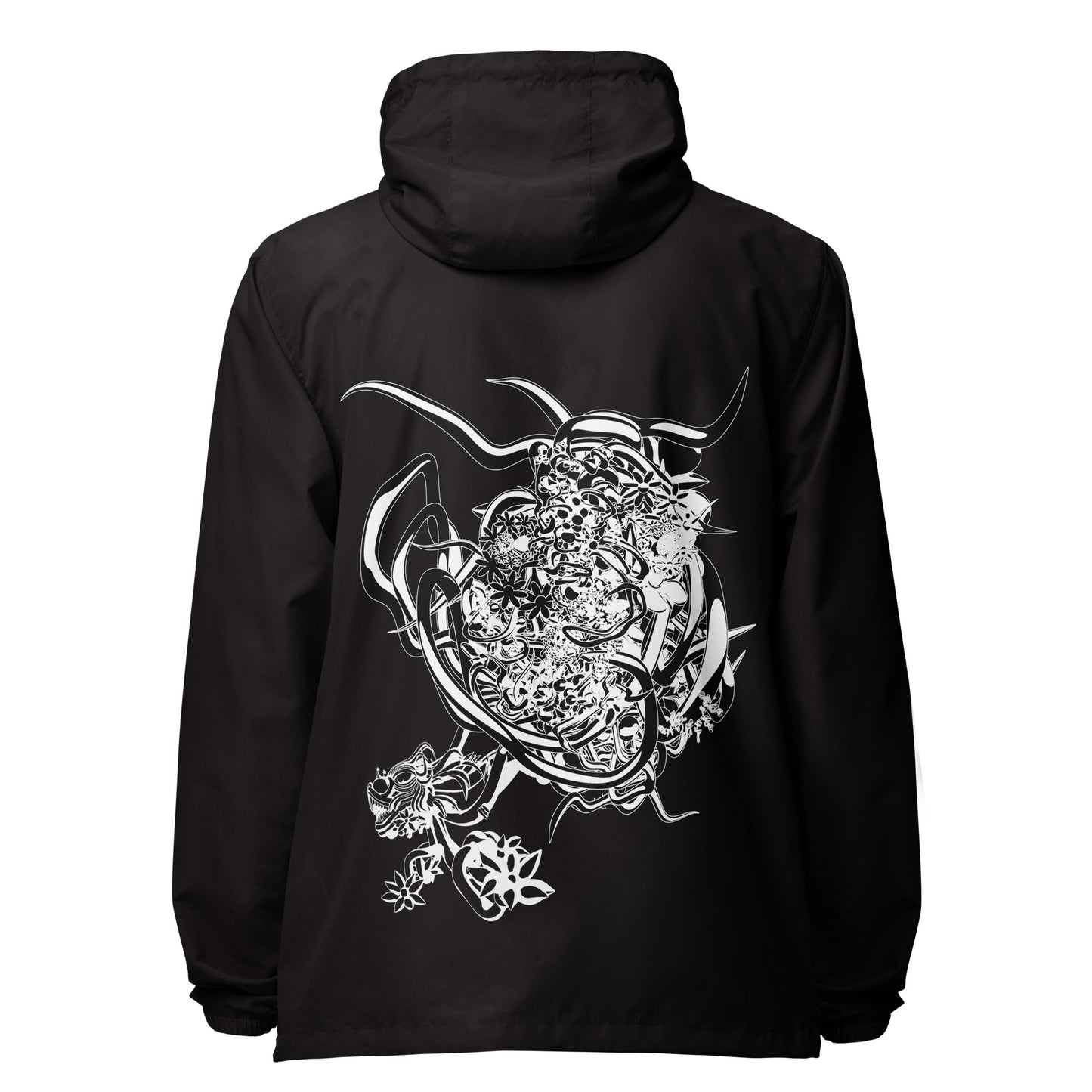 Right Brain - Unisex lightweight zip up windbreaker