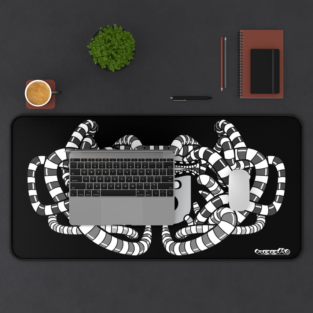 Letting it Out (B&W) - Desk Mat