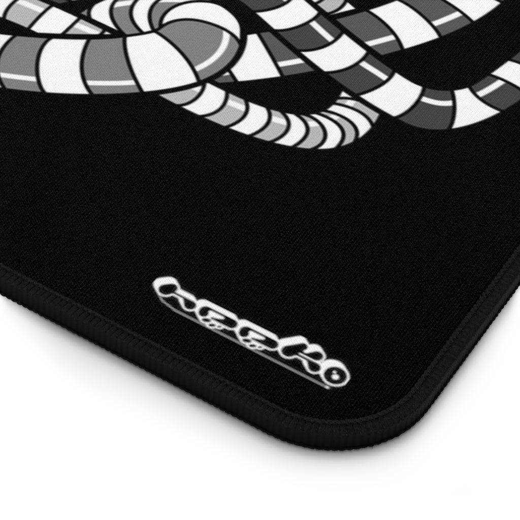 Letting it Out (B&W) - Desk Mat