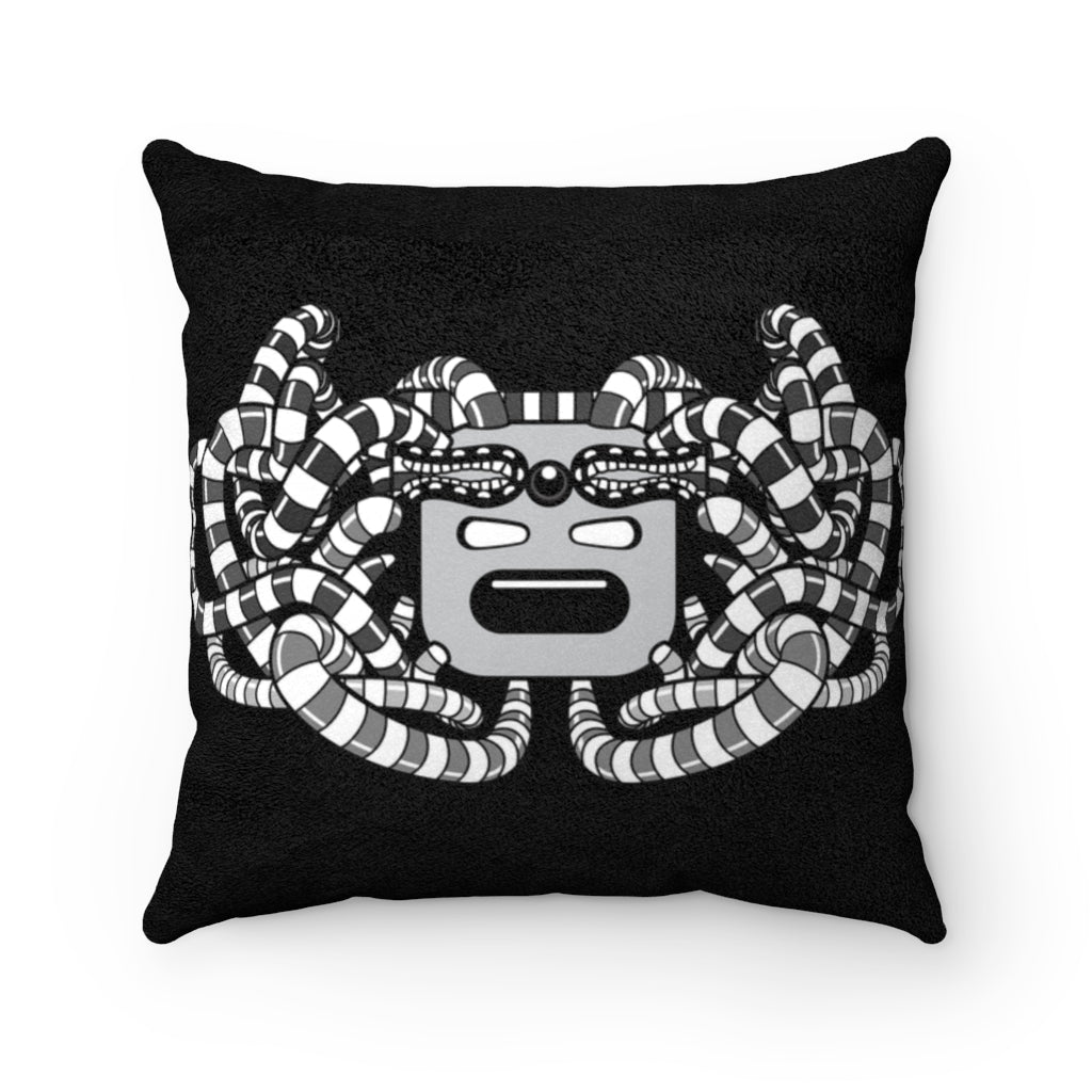 Letting it Out (B&W) - Faux Suede Square Pillow